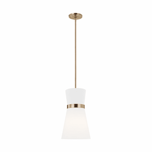 Sea Gull Clark 1-LT Pendant - Satin Brass - 6590501-848