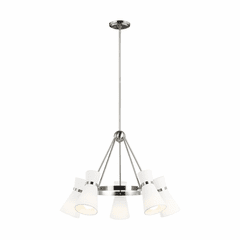 Sea Gull Clark 5-LT Chandelier - Brushed Nickel - 3190505-962