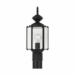 Sea Gull Classico 1-LT Outdoor Post Lantern - Black - 8209-12