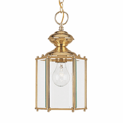 Sea Gull Classico 1-LT Outdoor Semi-Flush/Pendant - Polished Brass - 6008-02 Sea Gull Classico 1-LT Outdoor Semi-Flush/Pendant - Polished Brass - 6008-02