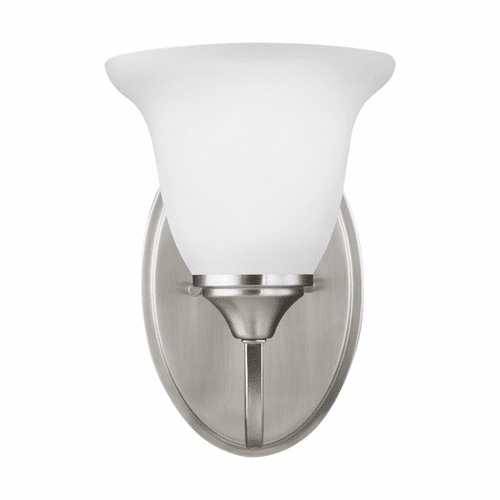 Sea Gull Clement 1-LT Bath/Wall Sconce - Brushed Nickel - 4150501-962