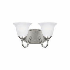 Sea Gull Clement 2-LT Wall/Bath Light - Brushed Nickel - 4450502EN3-962