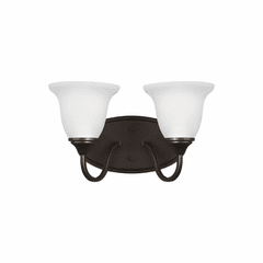 Sea Gull Clement 2-LT Wall/Bath Light - Heirloom Bronze - 4450502-782