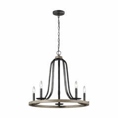 Sea Gull Conal Five Light Chandelier - Stardust - 3115905-846