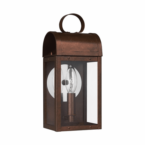 Sea Gull Conroe 1-LT Outdoor Wall Lantern - Weathered Copper - 8514801-44