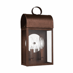 Sea Gull Conroe 2-LT Outdoor Wall Lantern - Weathered Copper - 8614802-44