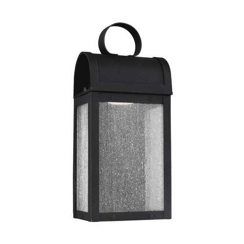 Sea Gull Conroe Small LED Outdoor Wall Lantern - Black - 8514891S-12
