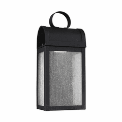 Sea Gull Conroe Small LED Outdoor Wall Lantern - Black - 8514891S-12