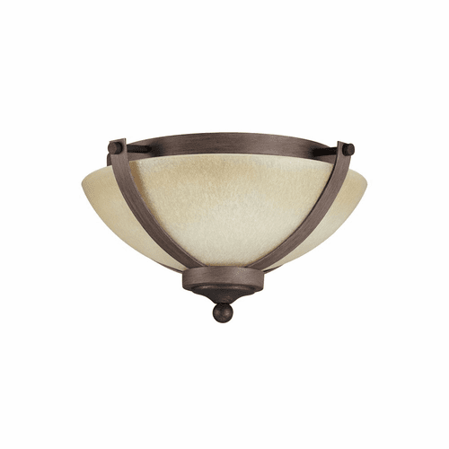 Sea Gull Corbeille 2-LT Ceiling Flush Mount - Stardust / Cerused Oak - 7580402-846