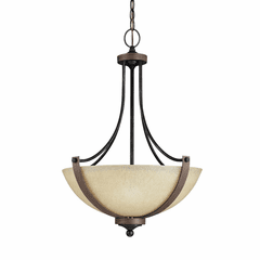 Sea Gull Corbeille 3-LT Pendant - Stardust / Cerused Oak - 6680403EN3-846