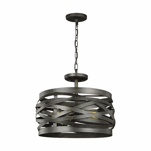 Sea Gull Cowen Two Lgiht Semi-Flush/Pendant - Obsidian Mist - 7728602-802