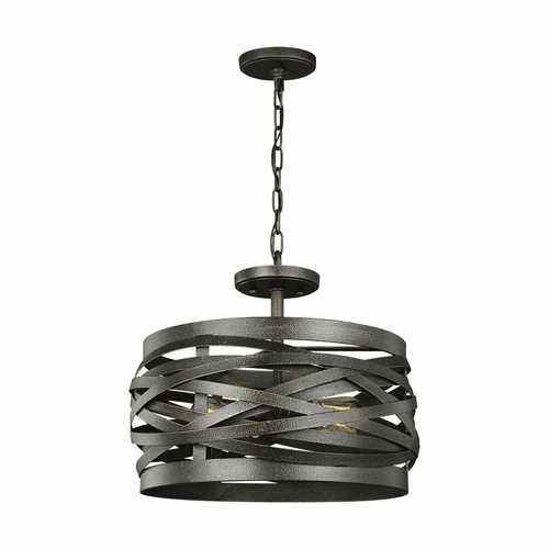 Sea Gull Cowen Two Lgiht Semi-Flush/Pendant - Obsidian Mist - 7728602EN7-802
