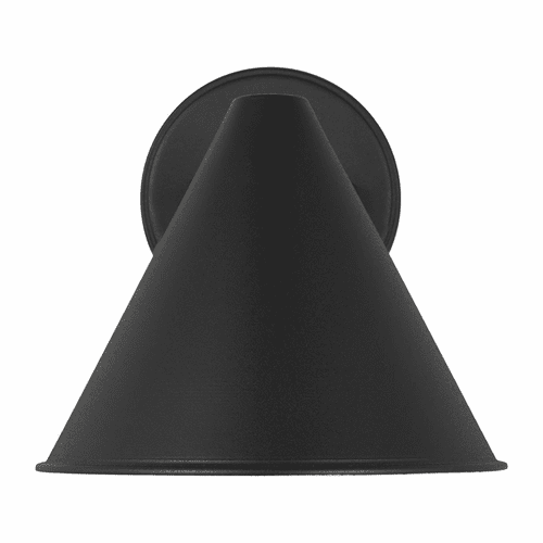 Sea Gull Crittenden 1-LT Outdoor Wall Lantern - Black - 8438501-12