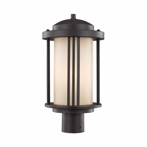 Sea Gull Crowell 1-LT Outdoor Post Lantern - Antique Bronze - 8247901-71