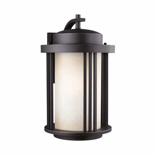 Sea Gull Crowell Large 1-LT Outdoor Wall Lantern - Antique Bronze - 8847901-71