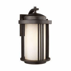Sea Gull Crowell Medium 1-LT Outdoor Wall Lantern - Antique Bronze - 8747901-71 Sea Gull Crowell Medium 1-LT Outdoor Wall Lantern - Antique Bronze - 8747901-71