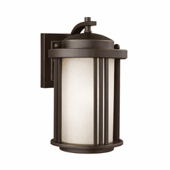 Sea Gull Crowell Small 1-LT Outdoor Wall Lantern - Antique Bronze - 8547901DEN3-71 Sea Gull Crowell Small 1-LT Outdoor Wall Lantern - Antique Bronze - 8547901DEN3-71