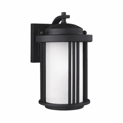 Sea Gull Crowell Small 1-LT Outdoor Wall Lantern - Black - 8547901DEN3-12