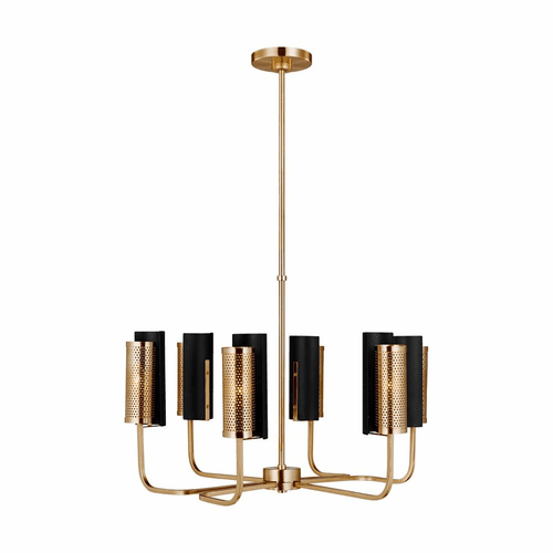 Sea Gull Cyd 6-LT Chandelier - Satin Brass - 3000806-848