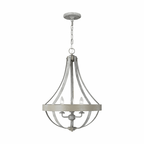 Sea Gull Davlin Three Light Pendant - French Washed Oak - 6551103-818