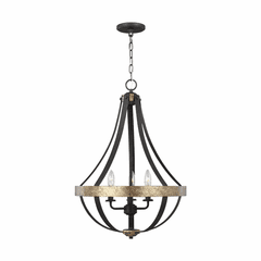 Sea Gull Davlin Three Light Pendant - Smith Steel - 6551103-792