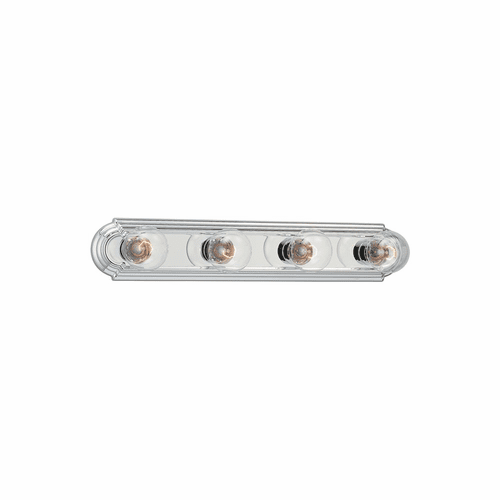 Sea Gull De-Lovely 4-LT Wall/Bath Light - Chrome - 4701-05
