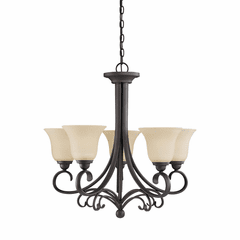 Sea Gull Del Prato 5-LT Chandelier - Chestnut Bronze - 31122EN3-820