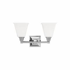 Sea Gull Denhelm 2-LT Wall/Bath Light - Chrome - 4450402EN3-05 Sea Gull Denhelm 2-LT Wall/Bath Light - Chrome - 4450402EN3-05