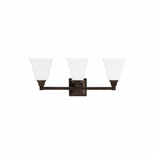 Sea Gull Denhelm 3-LT Wall/Bath Light - Burnt Sienna - 4450403EN3-710