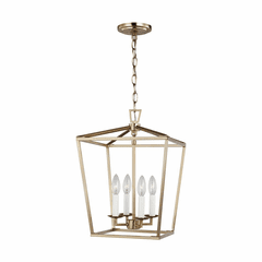 Sea Gull Dianna Four Light Small Lantern - Satin Brass - 5292604-848
