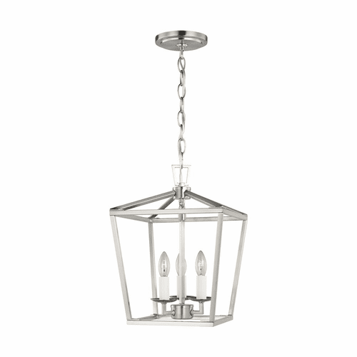 Sea Gull Dianna Three Light Mini Lantern - Brushed Nickel - 5192603-962