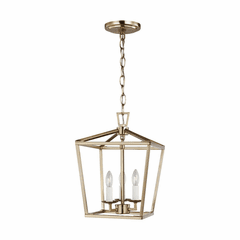 Sea Gull Dianna Three Light Mini Lantern - Satin Brass - 5192603-848