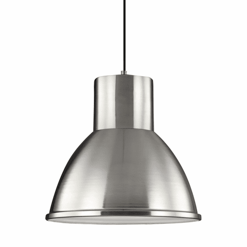 Sea Gull Division Street 1-LT Pendant - Brushed Nickel - 6517401-962