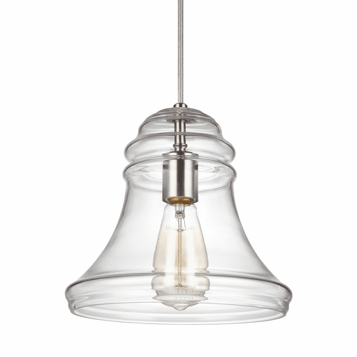Sea Gull Doyle 1-LT Mini-Pendant - Satin Nickel - P1440SN
