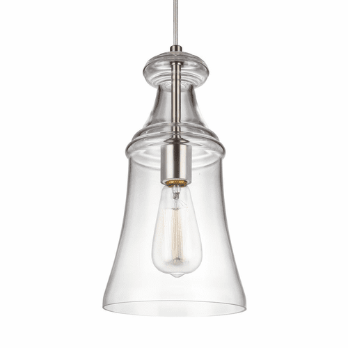 Sea Gull Doyle 1-LT Mini-Pendant - Satin Nickel - P1441SN