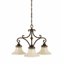 Sea Gull Drawing Room 3-LT Kitchen Chandelier - Walnut - F2219/3WAL