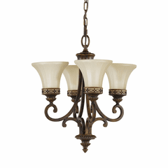 Sea Gull Drawing Room 4-LT Mini-Chandelier - Walnut - F2221/4WAL