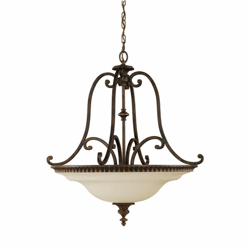 Sea Gull Drawing Room Large 4-LT Pendant - Walnut - F2222/4WAL