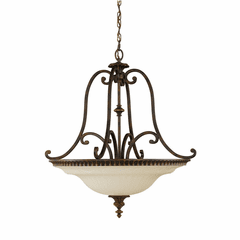 Sea Gull Drawing Room Large 4-LT Pendant - Walnut - F2222/4WAL