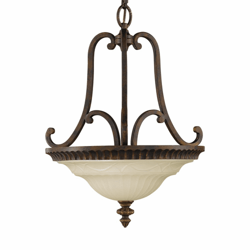 Sea Gull Drawing Room Small 4-LT Pendant - Walnut - F2223/2WAL