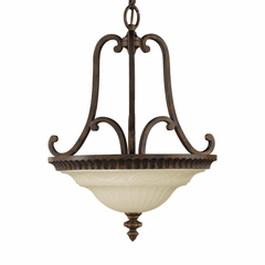 Sea Gull Drawing Room Small 4-LT Pendant - Walnut - F2223/2WAL