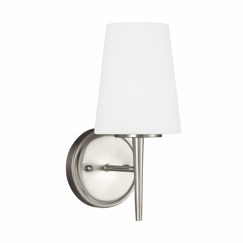 Sea Gull Driscoll 1-LT Bath/Wall Sconce - Brushed Nickel - 4140401-962