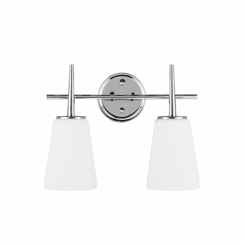 Sea Gull Driscoll 2-LT Wall/Bath Light - Chrome - 4440402-05