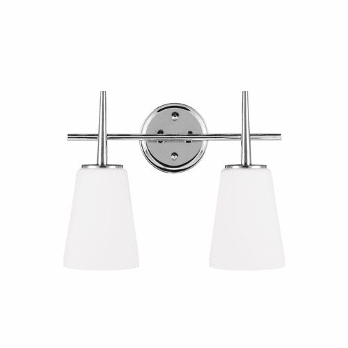 Sea Gull Driscoll 2-LT Wall/Bath Light - Chrome - 4440402EN3-05