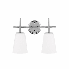 Sea Gull Driscoll 2-LT Wall/Bath Light - Chrome - 4440402EN3-05