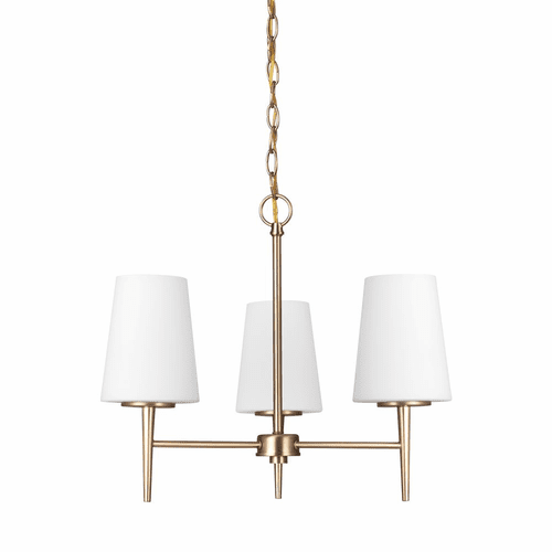 Sea Gull Driscoll 3-LT Chandelier - Satin Bronze - 3140403-848