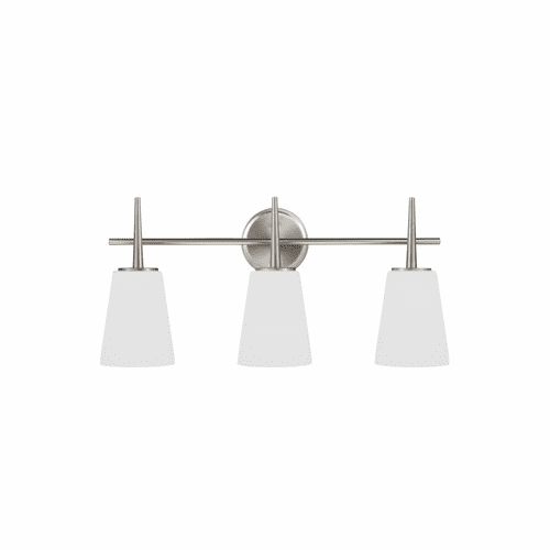 Sea Gull Driscoll 3-LT Wall/Bath Light - Brushed Nickel - 4440403-962