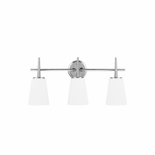 Sea Gull Driscoll 3-LT Wall/Bath Light - Chrome - 4440403-05