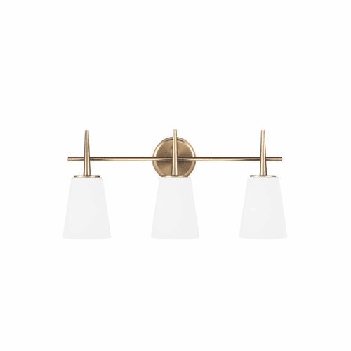 Sea Gull Driscoll 3-LT Wall/Bath Light - Satin Bronze - 4440403-848