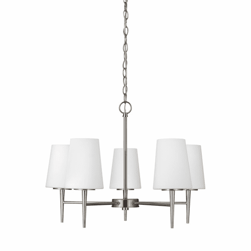 Sea Gull Driscoll 5-LT Chandelier - Brushed Nickel - 3140405-962